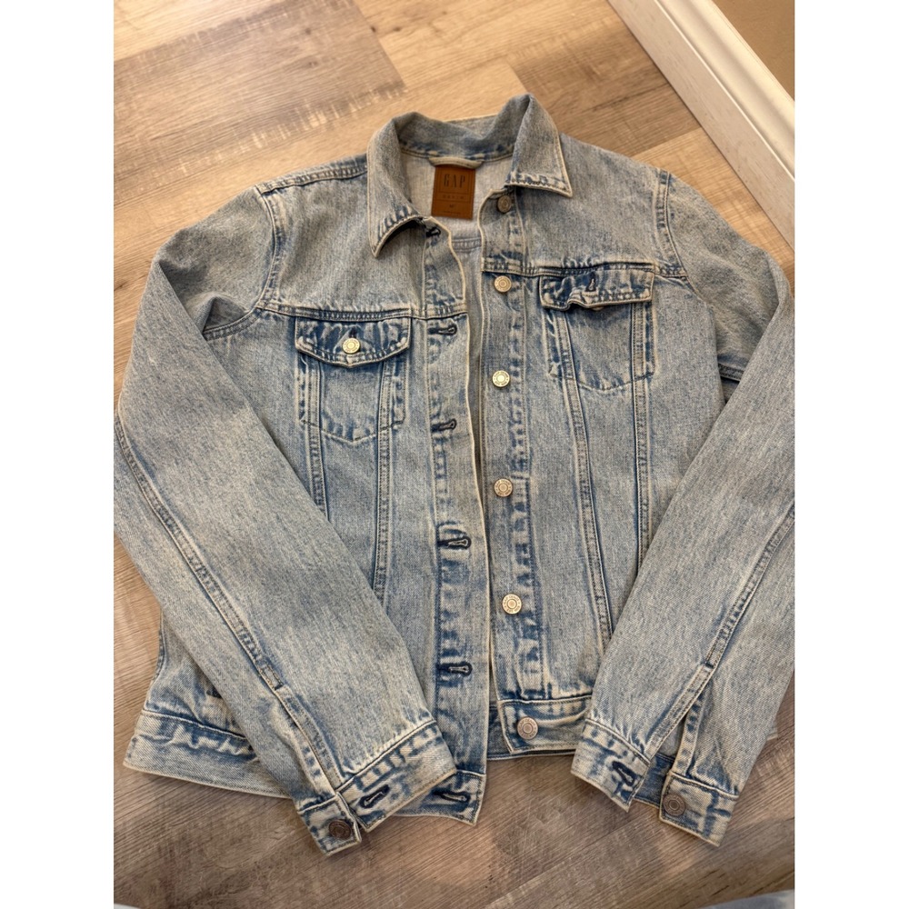 Gap Denim‎ Icon Jacket - Light Wash - Size Medium Tall (M Tall)
